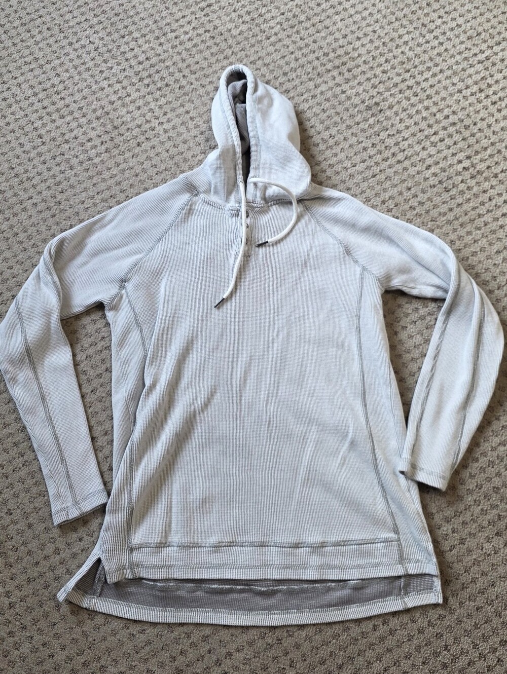BKE Hooded Long Sleeve Henley Top